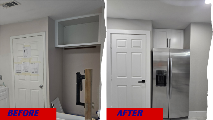 Before and After kitchen- remodeling-Houston house Texas